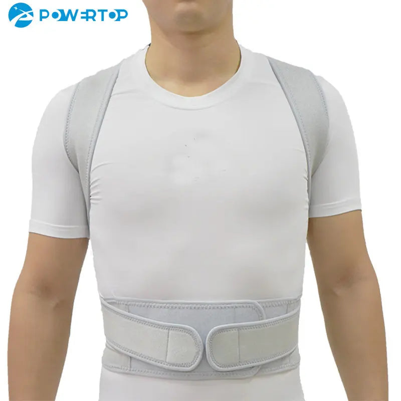 Adjustable posture corrector for men and women, back brace supports clavicle, helps stop slouching and hunching, DAYO FITNESS STORE.