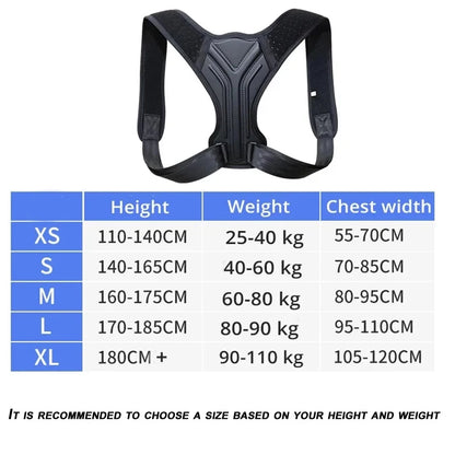 Adjustable DAYO FITNESS STORE posture corrector back brace supporting upper back and shoulders for pain relief and spine support.