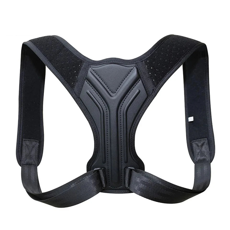 Adjustable DAYO FITNESS STORE posture corrector back brace supporting upper back and shoulders for posture improvement and pain relief.