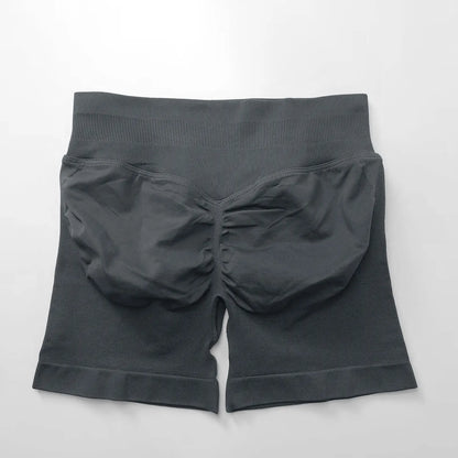 NCLAGEN seamless gym shorts for women, 4.5-inch length, scrunch butt design, ideal for running, yoga, and fitness workouts.