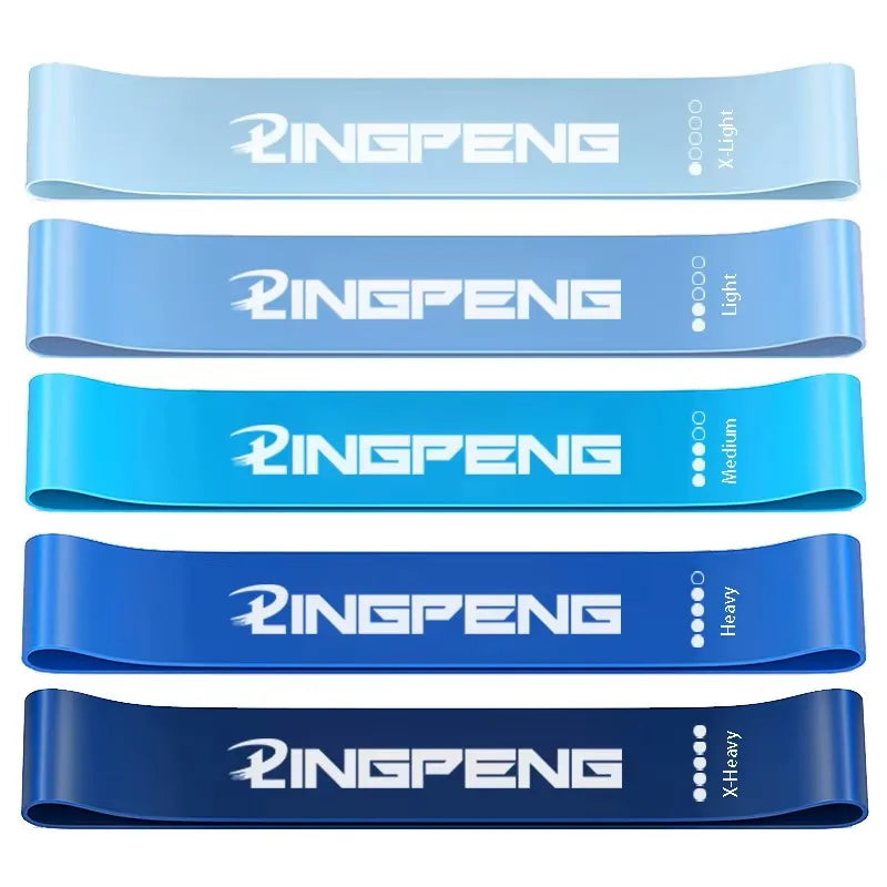 Set of LPPF Store resistance yoga bands for fitness, exercise, leg, hip, squat, and dance stretching workouts.