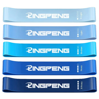 Set of LPPF Store resistance yoga bands for fitness, exercise, leg, hip, squat, and dance stretching workouts.