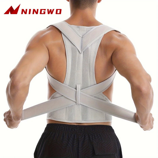 Adjustable unisex posture corrector brace by DAYO FITNESS STORE, supporting back alignment, clavicle, and hunchback correction.