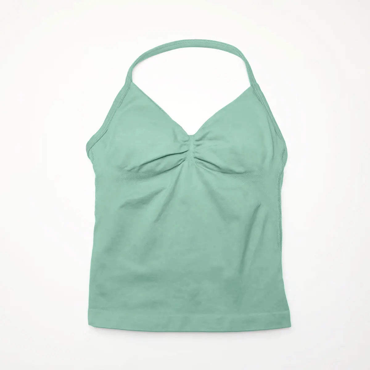 NCLAGEN impact longline strappy women's sports yoga vest with open back design, ideal for gym, running, and workout activities.