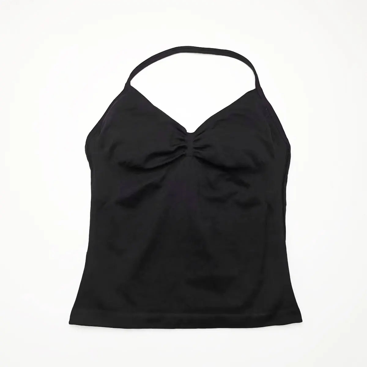 NCLAGEN Impact Longline Strappy Women's yoga vest with open back, sports bra, ideal for running, gym, and workout fitness.