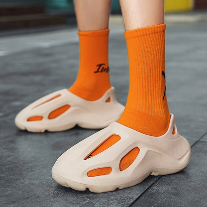 Sandals Mens Slippers Summer EVA Hole Sandals Man Shoes Brand Beach Platform Water Slides Unisex Hollow Sandals Men Casual Shoes