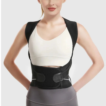Adjustable posture correction brace with thoracic support for back, neck, and shoulder pain relief, designed by DAYO FITNESS STORE.