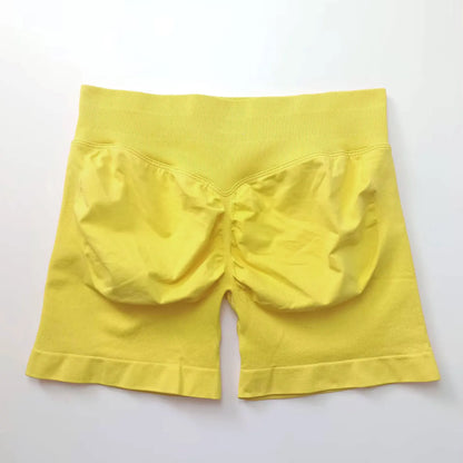 NCLAGEN seamless 4.5-inch gym shorts for women with scrunch butt design, ideal for workout, running, yoga, and fitness activities.