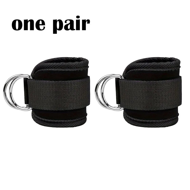 TPE resistance bands with ankle straps for glute workouts, squat exercises, yoga, and leg strength training.
