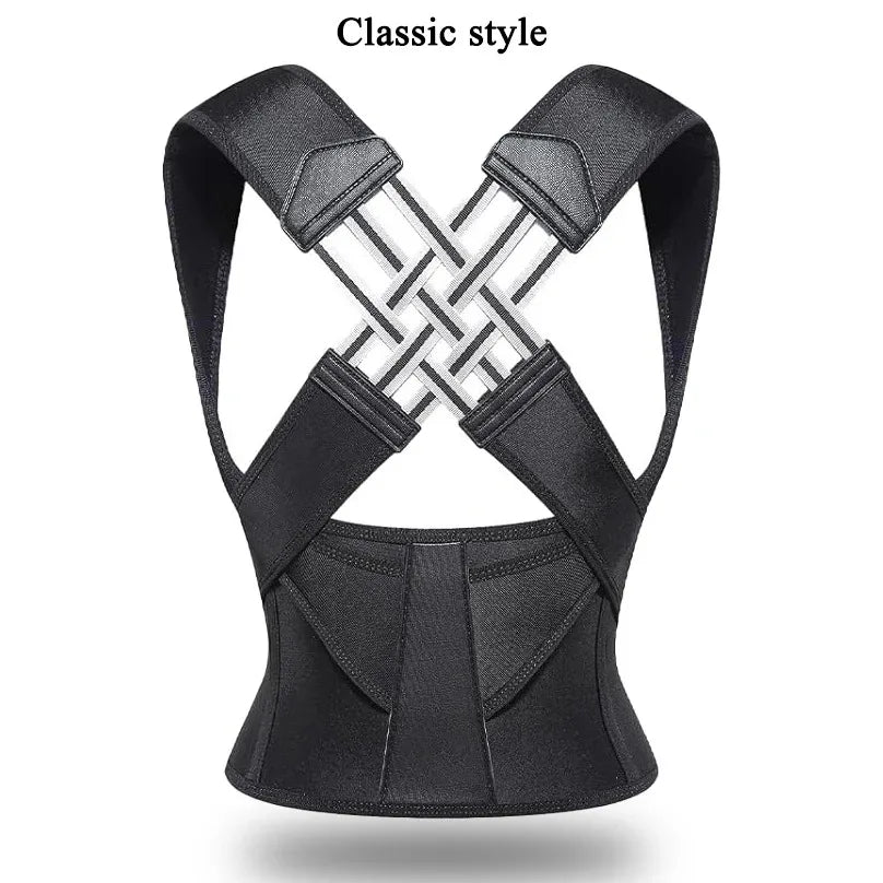 Breathable DAYO FITNESS STORE back posture corrector brace for women, providing support for back, shoulders, and posture improvement.