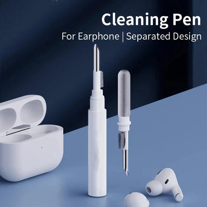 NeoLife Global earphone cleaner kit with cleaning pen and brush for AirPods Pro, Xiaomi, Samsung earbuds, and headset cleaning tools.