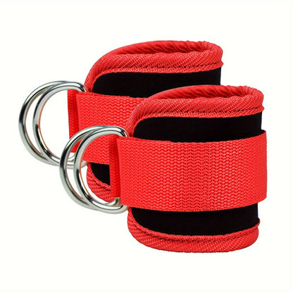 Face Global Store TPE resistance bands with ankle straps for glute, squat, yoga, and fitness workouts to boost leg strength and safety.