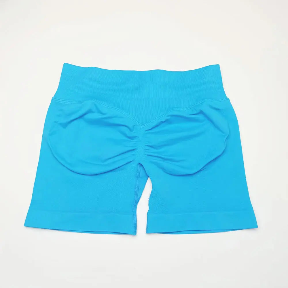 NCLAGEN seamless gym shorts for women, 4.5-inch length, scrunch butt design, ideal for running, yoga, and workout fitness activities.