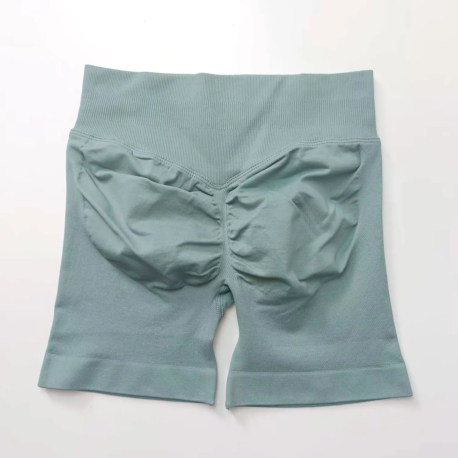 NCLAGEN seamless gym shorts for women, 4.5-inch length, scrunch butt design, perfect for running, yoga, and workout fitness.