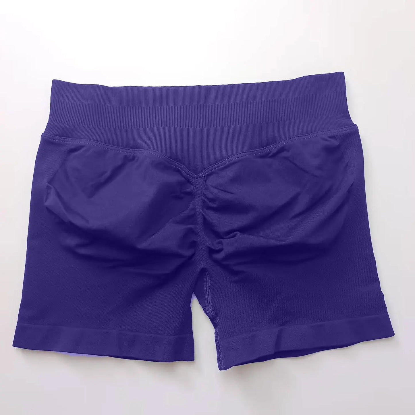 NCLAGEN seamless gym shorts for women, 4.5-inch length, scrunch butt design, suitable for running, yoga, and fitness workouts.