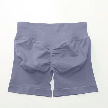 NCLAGEN seamless 4.5-inch gym shorts for women, scrunch butt design, suitable for yoga, running, and fitness workouts.