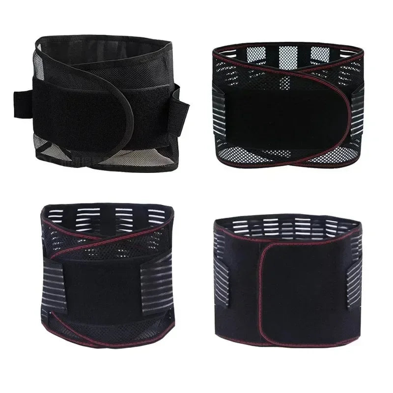 Adjustable waist trainer belt with lumbar back support and breathable strap for posture correction and spine support by DAYO FITNESS STORE