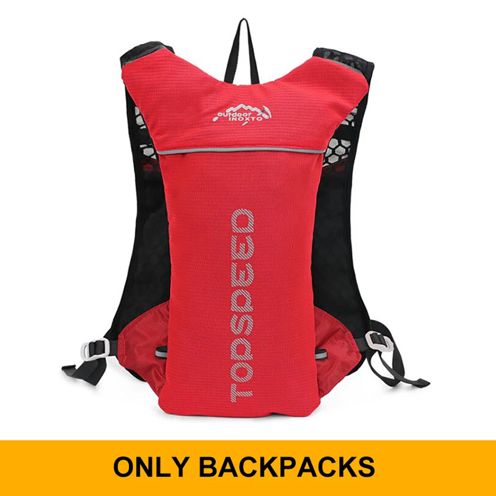 Lightweight outdoor trail running backpack by Fitness Series Store, featuring hydration pouch and breathable design for jogging and cycling.