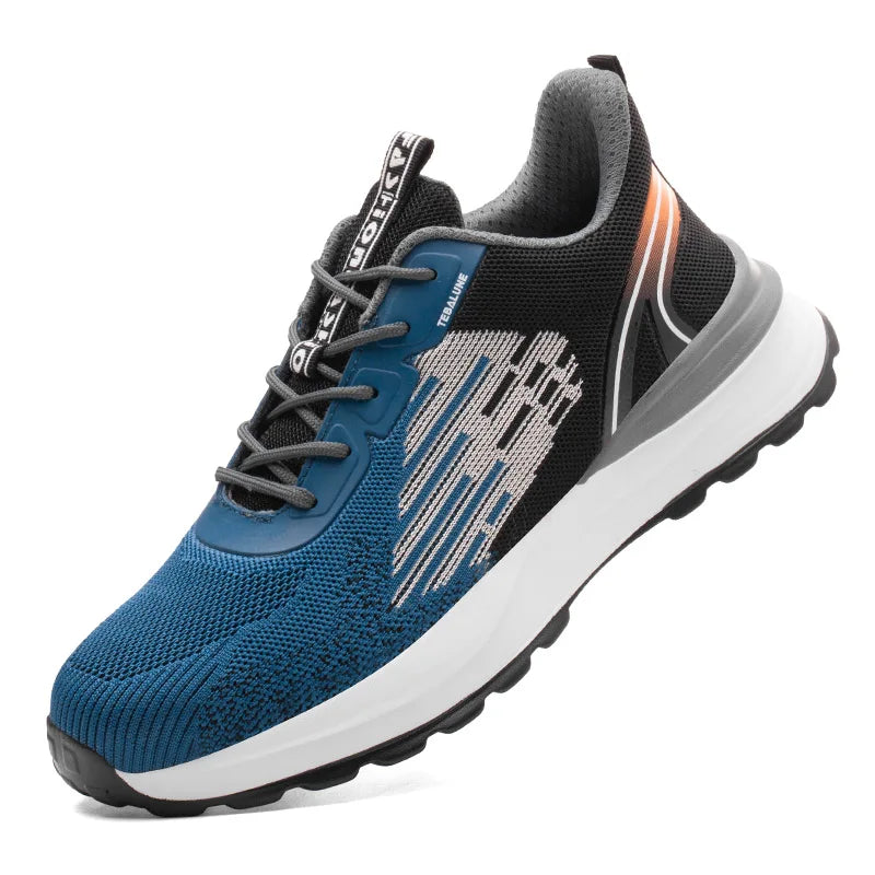 Plastic Toe Summer Breathable Labor Shoes Composite Toe Cap Indestructible Work Safety Boots Sneakers Lightweight Male Shoes