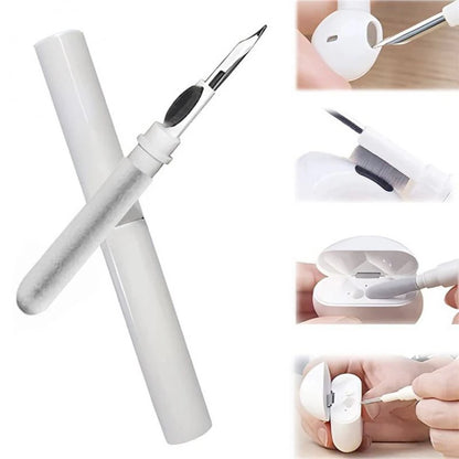 Earphones cleaning pen kit for AirPods Pro, Xiaomi, Samsung earbuds; includes brush and cleaning tools for case and headset.