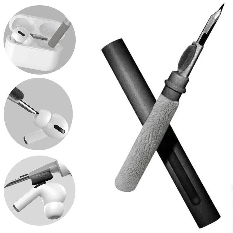 NeoLife Global Store earphone cleaner kit with cleaning pen and brush for AirPods Pro, Xiaomi, Samsung earbuds, and headset cleaning tools.