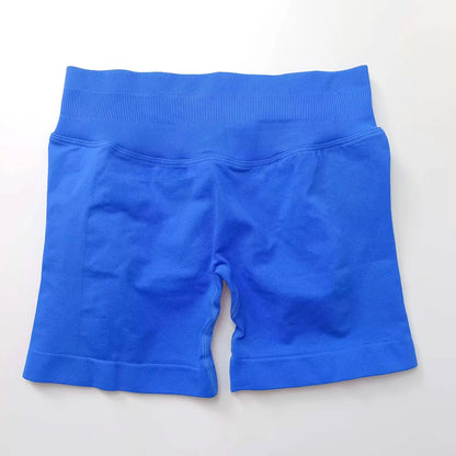 NCLAGEN seamless gym shorts for women, 4.5-inch length, scrunch butt design, perfect for running, yoga, and fitness workouts.