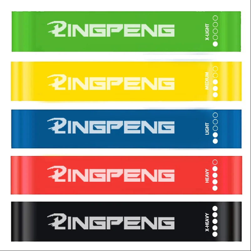 LPPF Store resistance bands for yoga and fitness, elastic loop stretch bands for leg, hip, squat, and dance exercise.