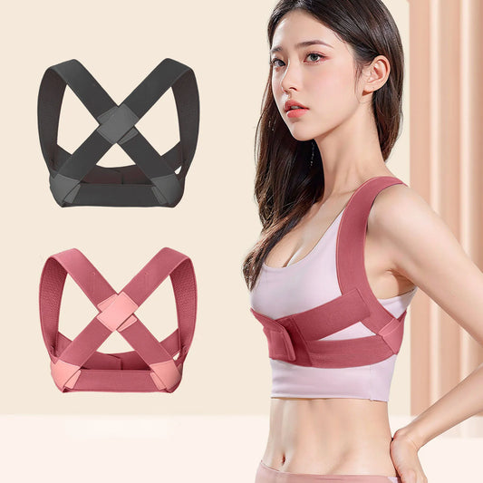 Adjustable back posture corrector by DAYO FITNESS STORE with upper spine support and straightener for improved posture.