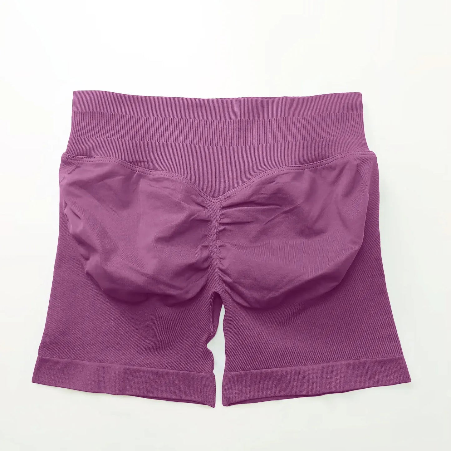 NCLAGEN seamless gym shorts for women, 4.5-inch length, scrunch butt design, ideal for yoga, running, and fitness workouts.