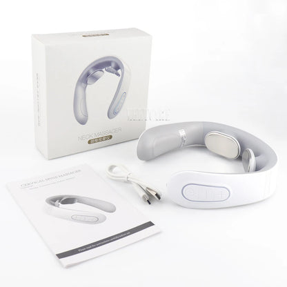 Electric Pulse Neck Massager by Stone's Store with EMS and TENS technology for cervical pain relief and muscle relaxation.