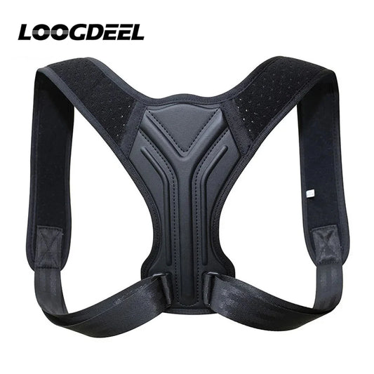 DAYO FITNESS STORE LOOGDEEL posture corrector back brace for upper back and shoulder support, adjustable for pain relief and spine alignment