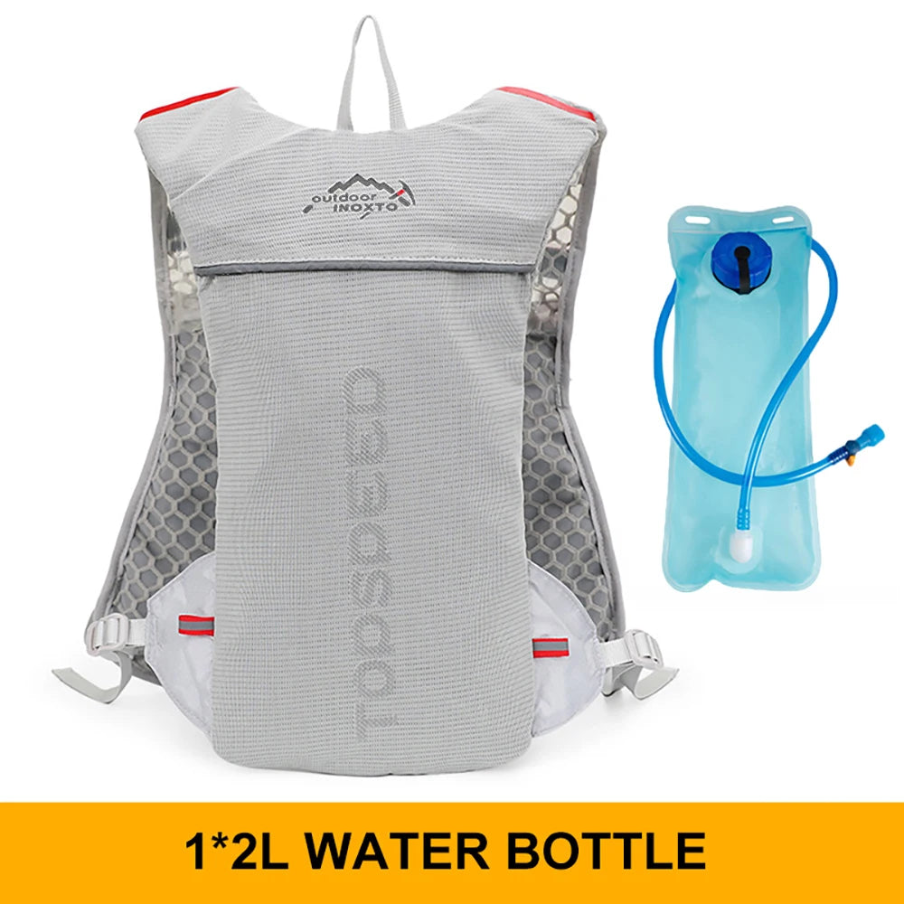 Lightweight outdoor trail running backpack by Fitness Series Store with hydration pouch, breathable design, ideal for jogging and cycling.
