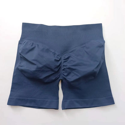 NCLAGEN seamless gym shorts for women, 4.5-inch length, scrunch butt design, ideal for fitness, running, and yoga workouts.