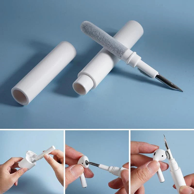 NeoLife Global Store earphone cleaner kit with cleaning pen, brush, and tools for AirPods Pro, Xiaomi, Samsung earbuds, and cases.