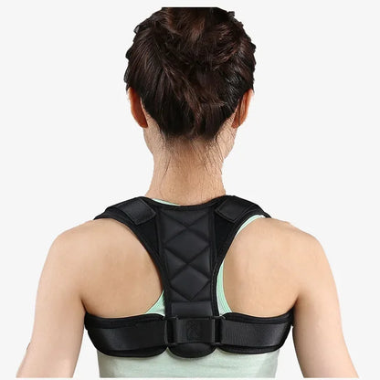 Adjustable DAYO FITNESS STORE posture corrector back brace for spinal alignment and support, featuring comfortable design and straightening aid.