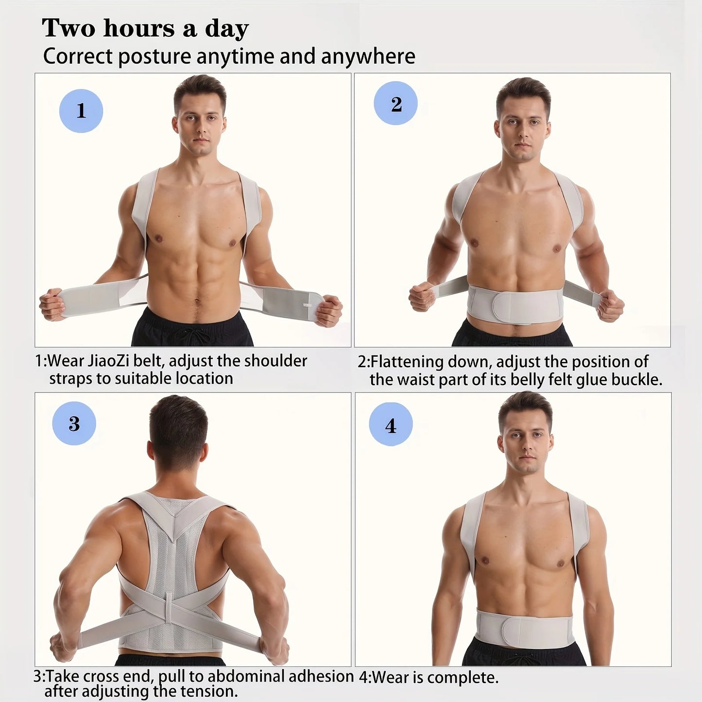 Adjustable unisex posture corrector brace from DAYO FITNESS STORE, supporting back alignment, clavicle, and hunchback correction.