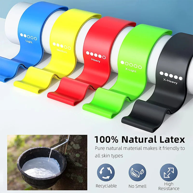 LPPF Store resistance yoga band for fitness, exercise, leg, hip, squat, dance, stretch, elastic loop training, black color