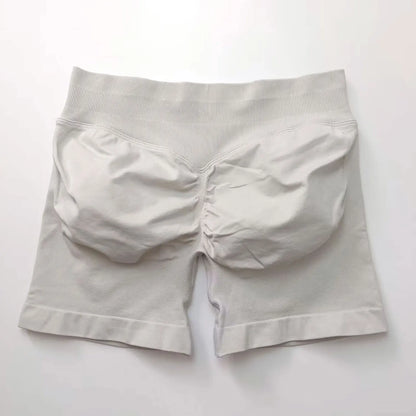 NCLAGEN seamless gym shorts for women, 4.5-inch length, scrunch butt design, ideal for running, yoga, and fitness workouts.