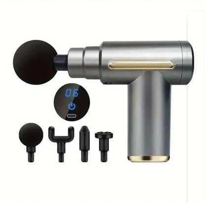 YOSYO Mini Muscle Massage Gun, portable handheld percussion massager for body, back, neck, and legs with deep tissue relief