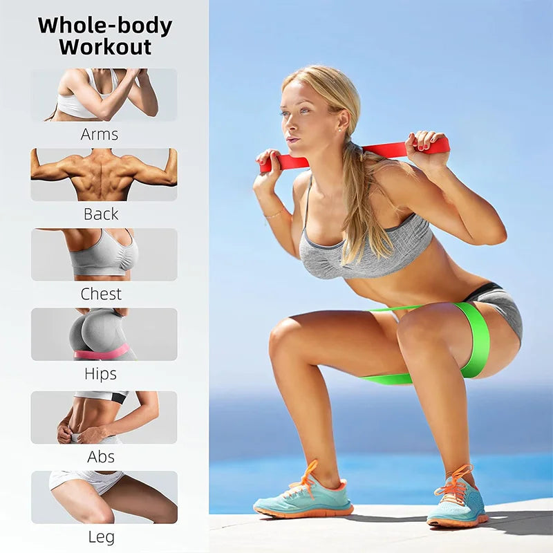 LPPF Store resistance yoga bands for fitness, exercise, hip, leg, squat, and dance training with elastic stretch loops.